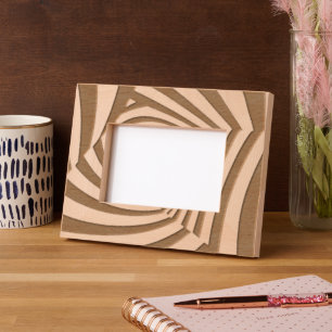 Geometric Print Laser Etched Picture Frame