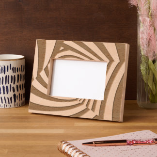 Geometric Print Laser Etched Picture Frame