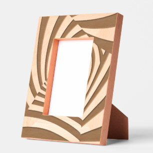 Geometric Print Laser Etched Picture Frame