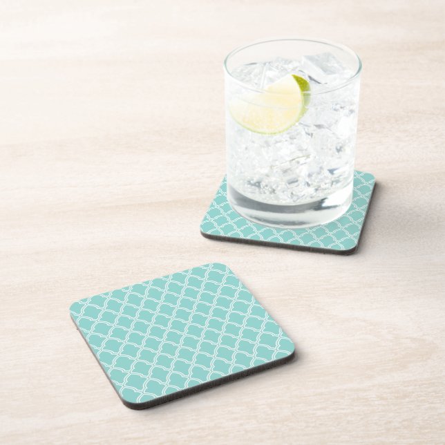 Geometric Print Plastic Coaster (Right Side)