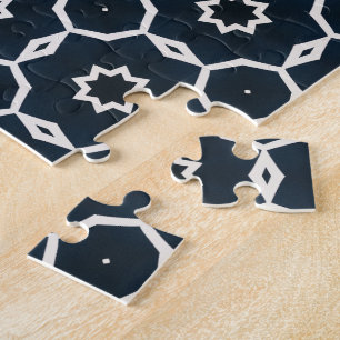 Geometric printed jigsaw puzzle