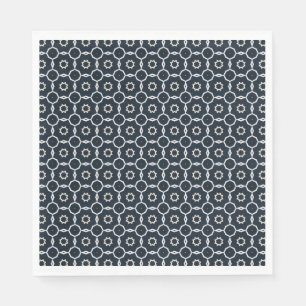 Geometric printed napkin