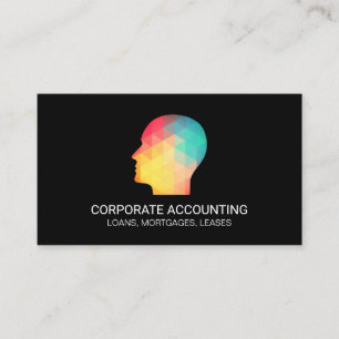Geometric Profile Business Card