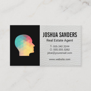Geometric Profile Business Card