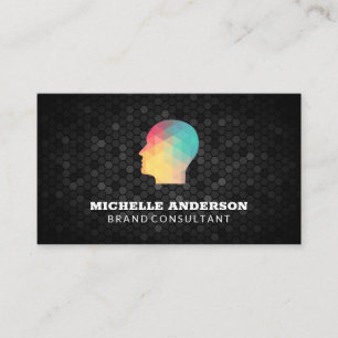 Geometric Profile Business Card