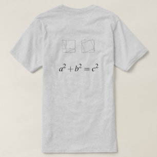 Geometric Proof of Pythagorean Theorem T-Shirt