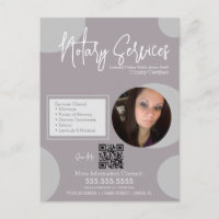 Geometric Public Notary Service Script QR Code 