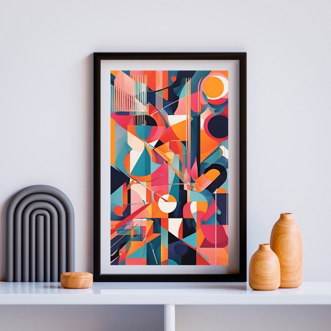 Geometric Pulse of Colour Poster (Creator Uploaded)