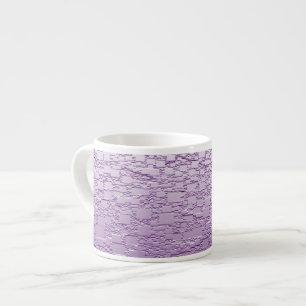 Geometric Purple White Ombre Fade Espresso Cup