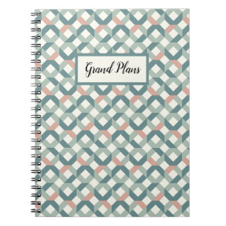Geometric Quilt Pattern Notebook