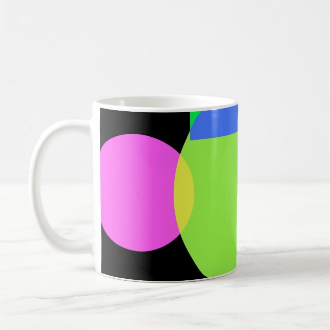 Geometric rainbow coffee mug (Left)
