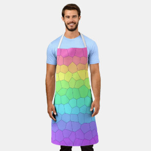Geometric Rainbow Colours Apron