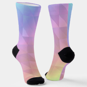 Geometric Rainbow Socks