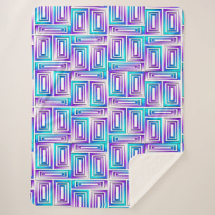 geometric rectangles blanket