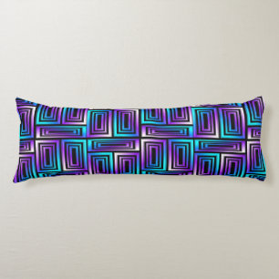 geometric rectangles body pillow 