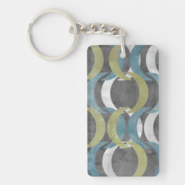 Geometric Repeat I Key Ring (Front)