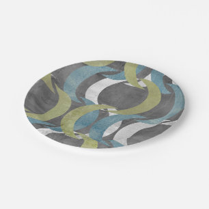 Geometric Repeat I Paper Plate