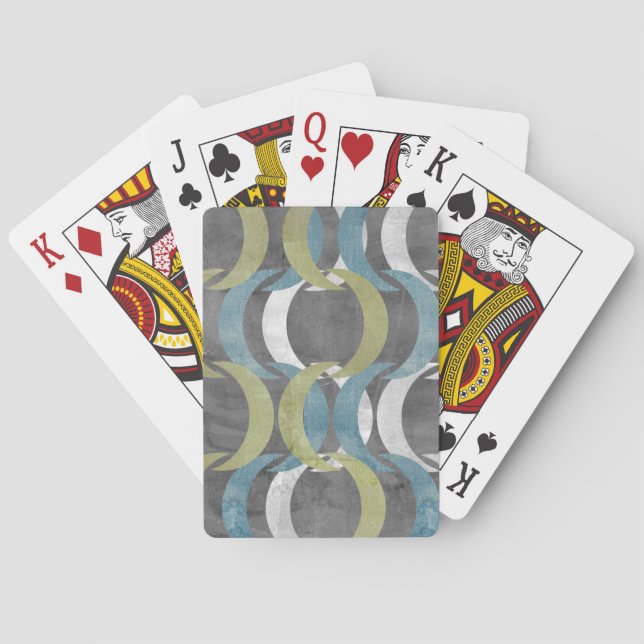 Geometric Repeat I Playing Cards (Back)