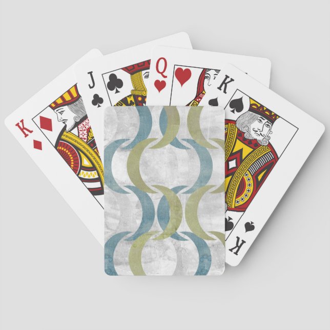 Geometric Repeat III Playing Cards (Back)