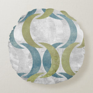 Geometric Repeat III Round Cushion