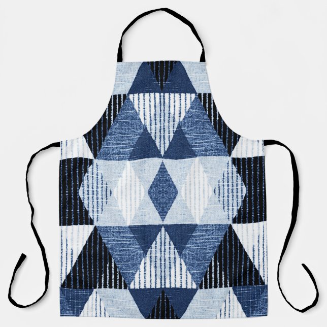 Geometric Repeat: Textured Background. Apron (Front)
