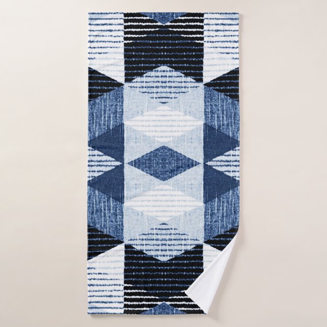 Geometric Repeat: Textured Background. Bath Towel (Bath Towel)