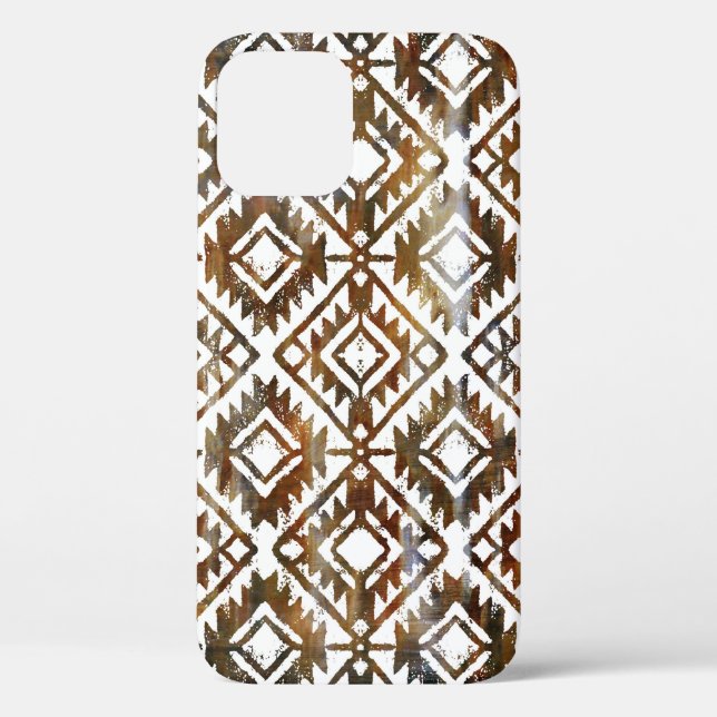 Geometric repeat, textured background Case-Mate iPhone case (Back)