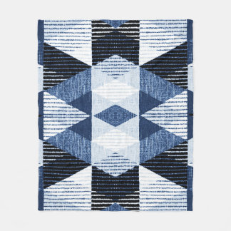 Geometric Repeat: Textured Background. Fleece Blanket