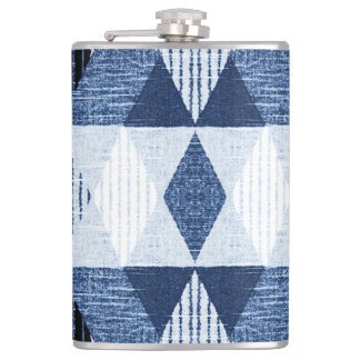 Geometric Repeat: Textured Background. Hip Flask