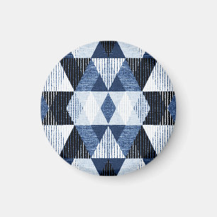 Geometric Repeat: Textured Background. Magnet