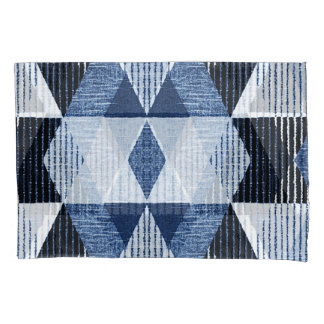 Geometric Repeat: Textured Background. Pillowcase