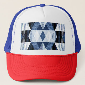 Geometric Repeat: Textured Background. Trucker Hat