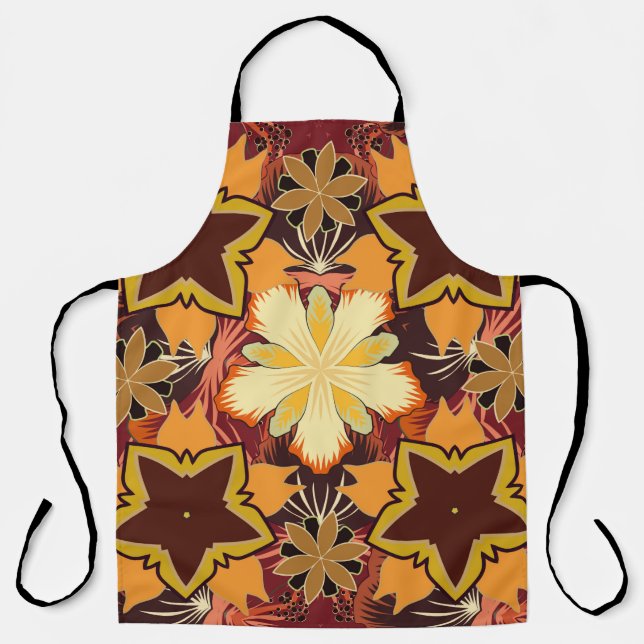 Geometric repeating seamless pattern with hexagon  apron (Front)