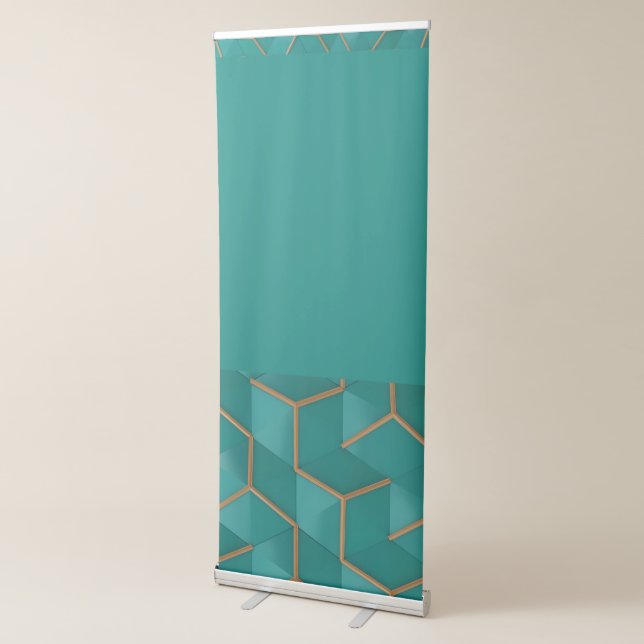 geometric retractable banner (3/4)