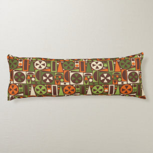 Geometric Retro 50s Mid-Century Modern Abstract Body Cushion