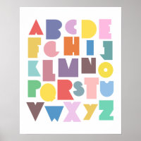 Geometric Retro Alphabet
