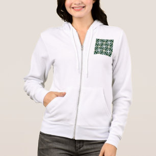 Geometric Retro Circles Pattern Hoodie