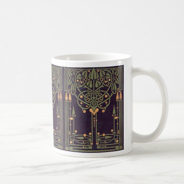 Geometric Retro Design Coffee Mug (Right)