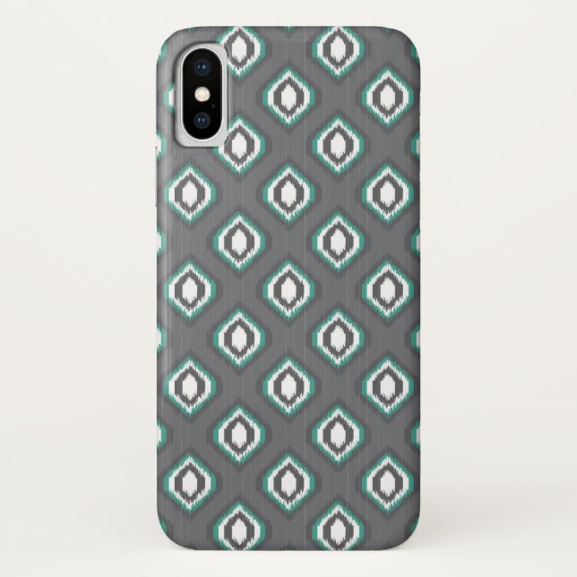 Geometric retro ikat tribal pattern Case-Mate iPhone case (Back)