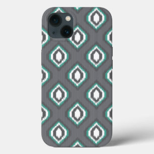 Geometric retro ikat tribal pattern iPhone 13 case