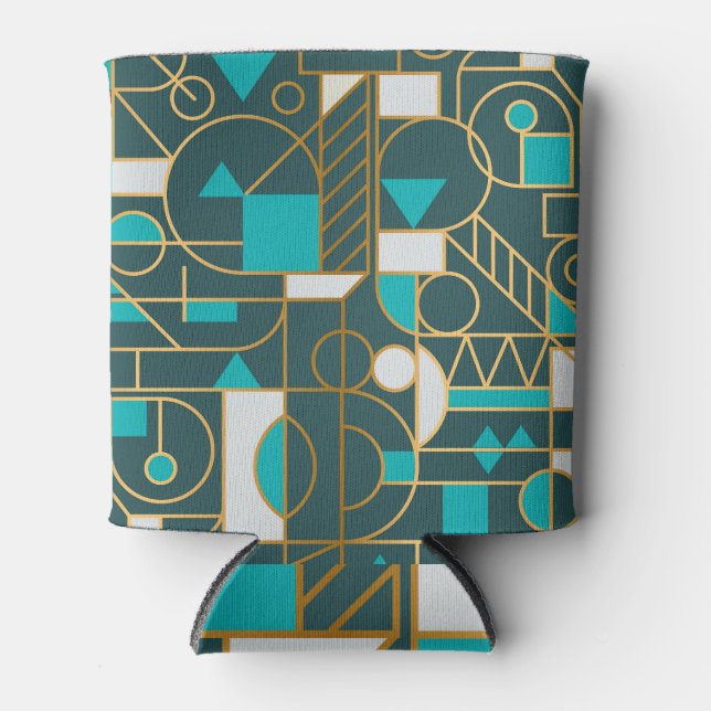 Geometric Retro: Minimalist Artwork Poster. Can Cooler (Front)