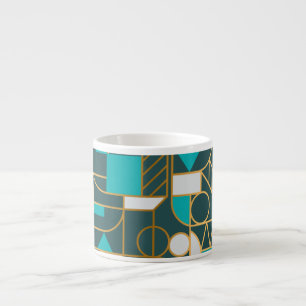Geometric Retro: Minimalist Artwork Poster. Espresso Cup