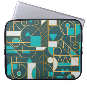 Geometric Retro: Minimalist Artwork Poster. Laptop Sleeve