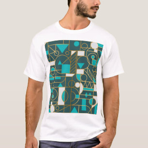Geometric Retro: Minimalist Artwork Poster. T-Shirt