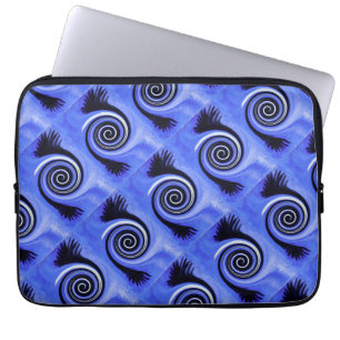 Geometric Retro Pattern Eagle Wings Laptop Sleeve