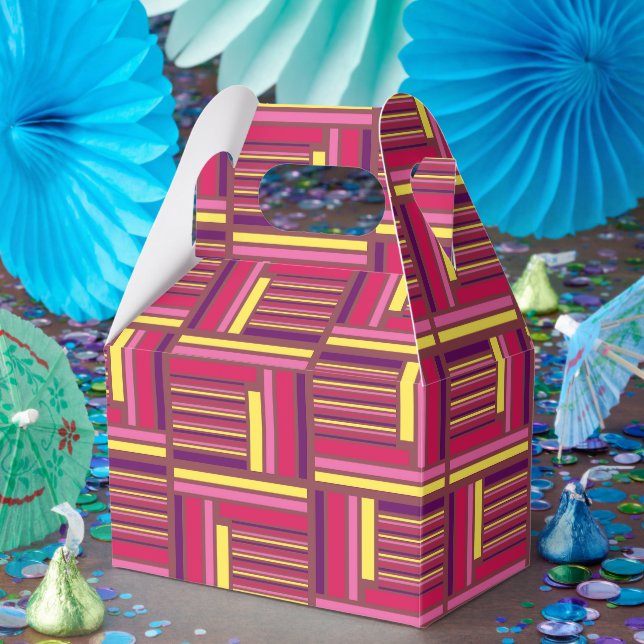 Geometric Retro Style Favour Box (Party)