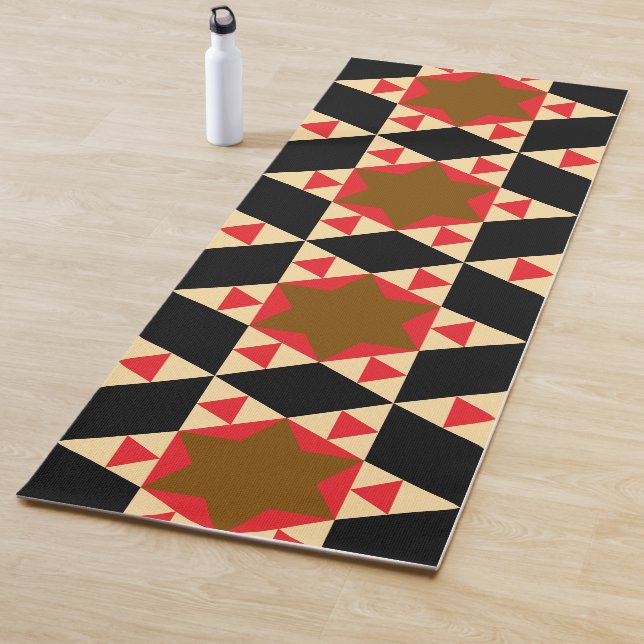 Geometric Retro Yoga Mat (In Situ)