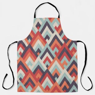 Geometric Rhombus: Vintage Colourful Pattern. Apron