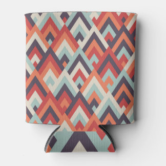 Geometric Rhombus: Vintage Colourful Pattern. Can Cooler