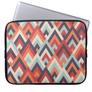Geometric Rhombus: Vintage Colourful Pattern. Laptop Sleeve